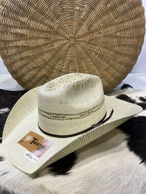 Twister Bangora Straw Cowboy Hat (size 8)
